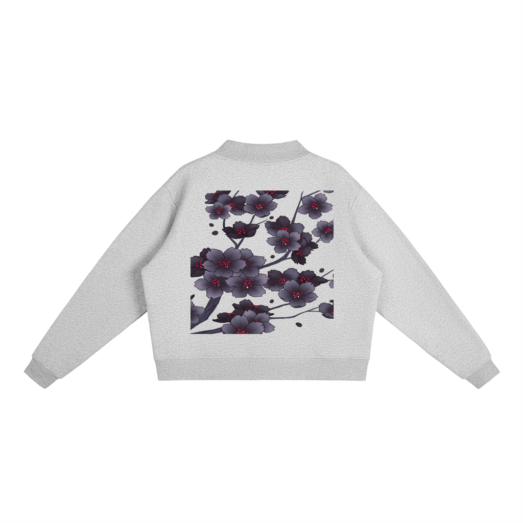 Essential Fleece Mock-Neck Crew Sweatshirt