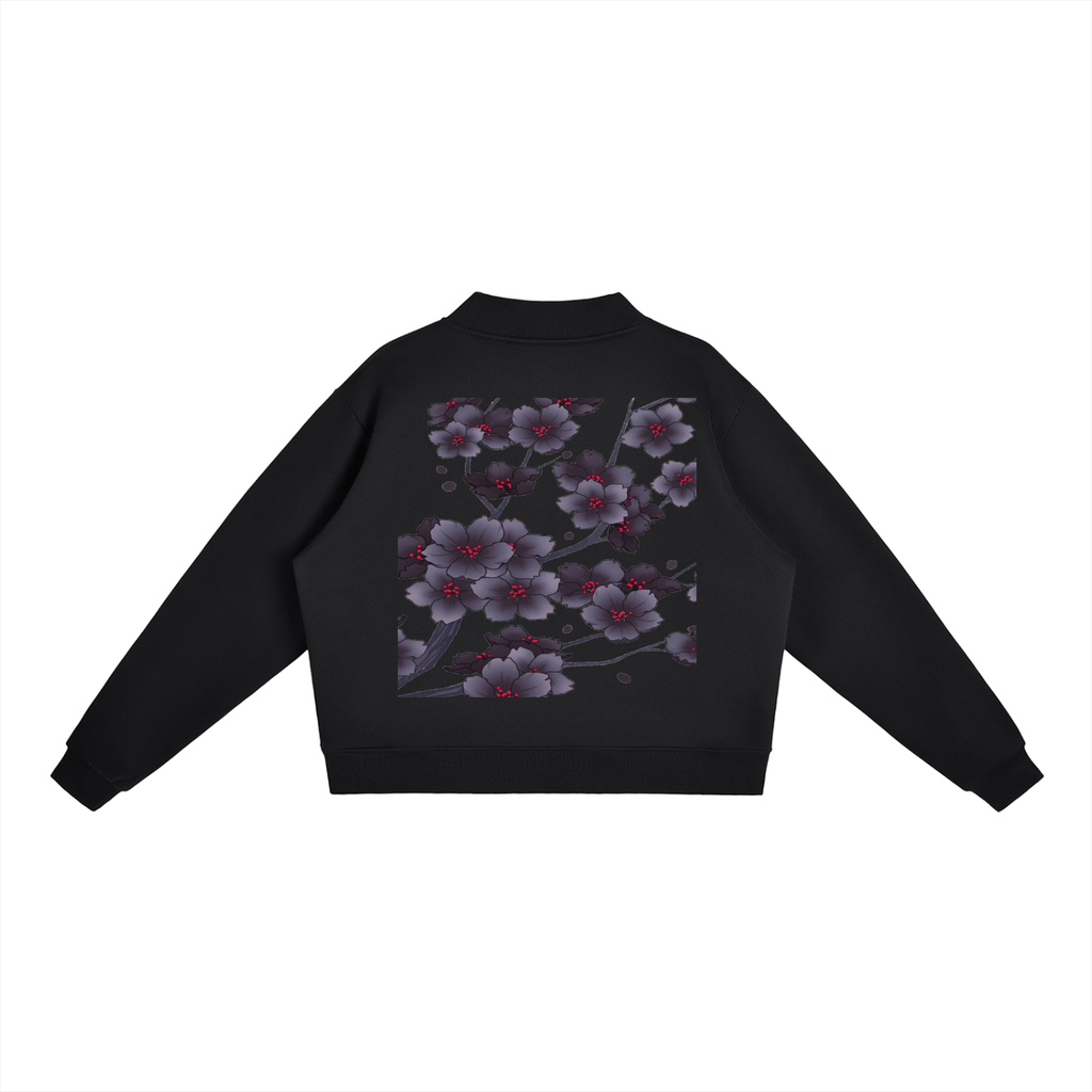 Essential Fleece Mock-Neck Crew Sweatshirt