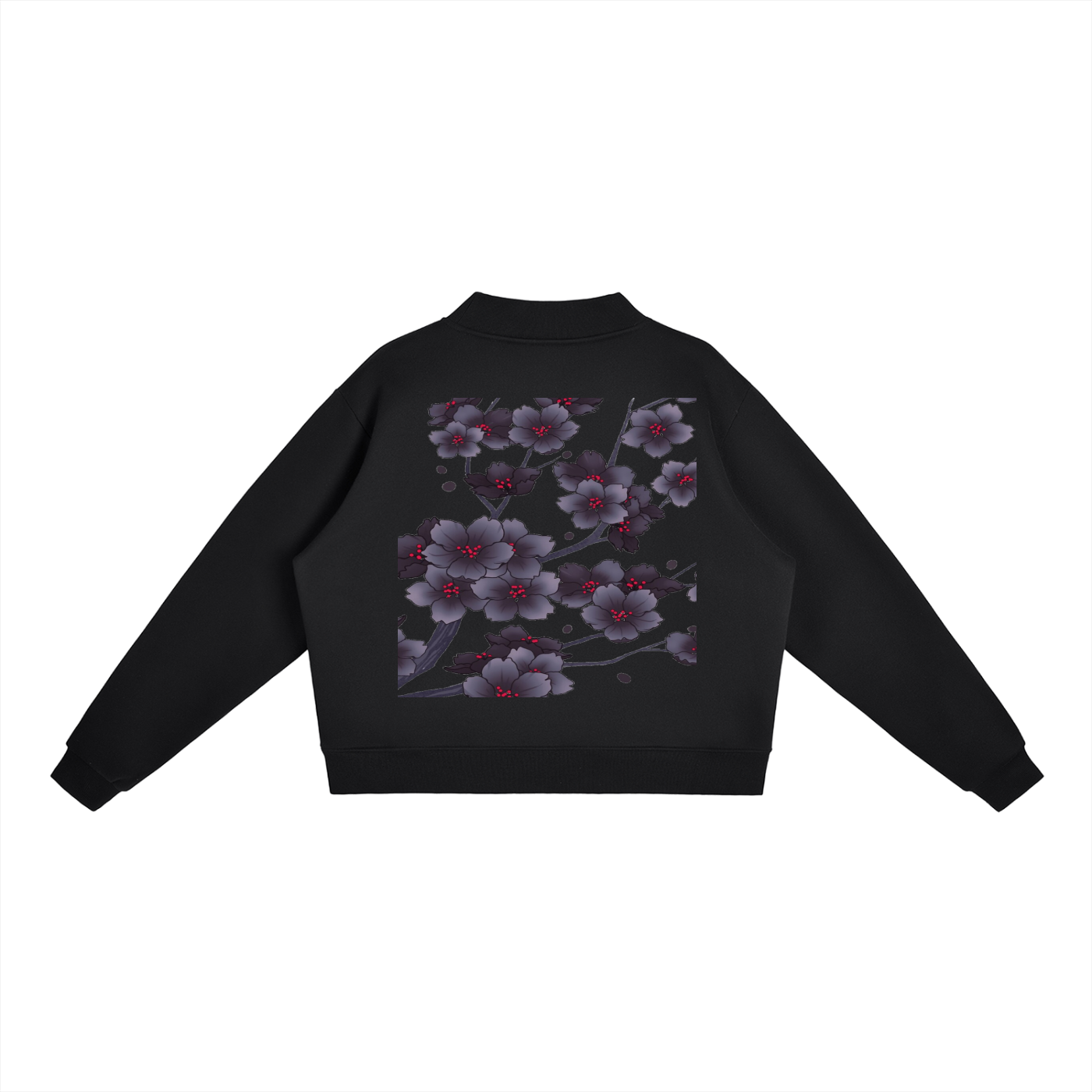 Essential Fleece Mock-Neck Crew Sweatshirt