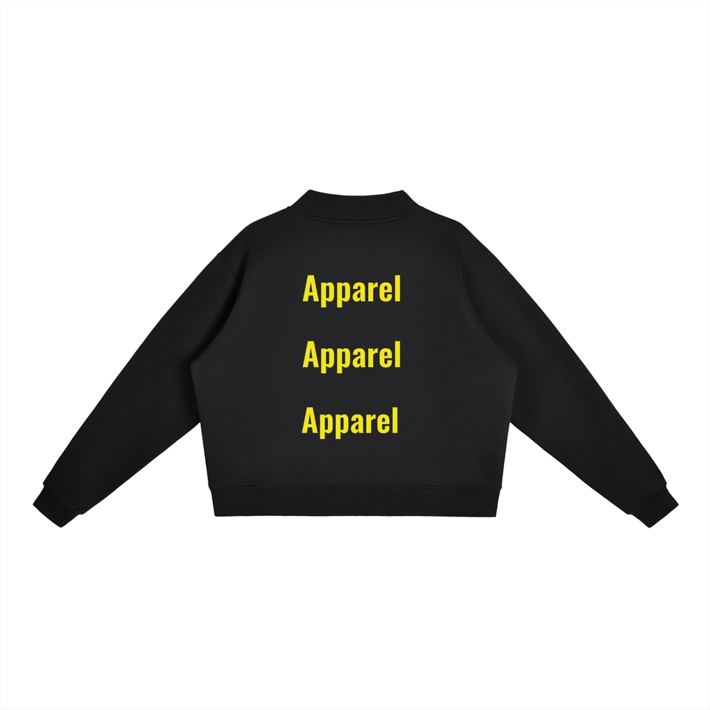 Essential Fleece Mock-Neck Crew Sweatshirt