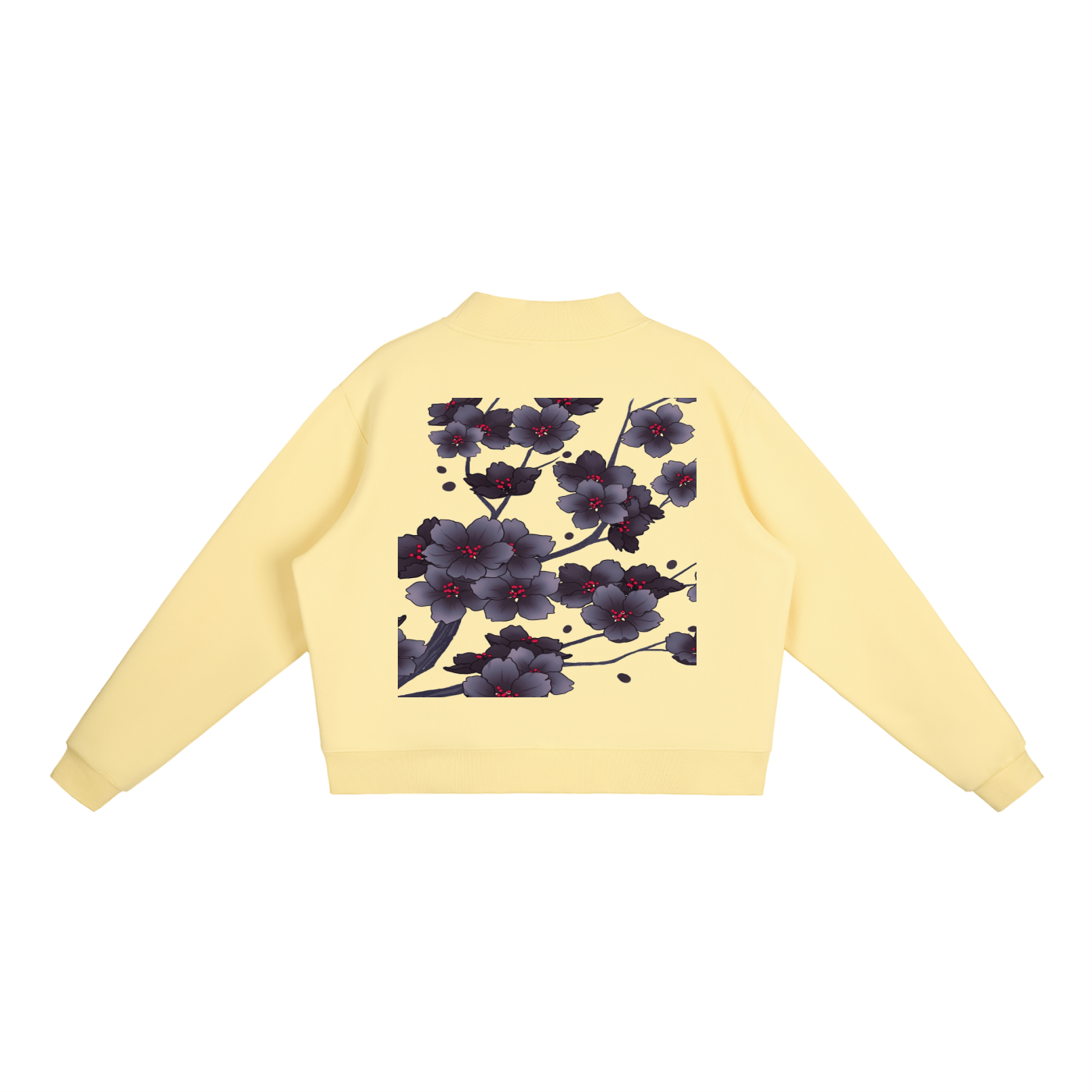 Essential Fleece Mock-Neck Crew Sweatshirt