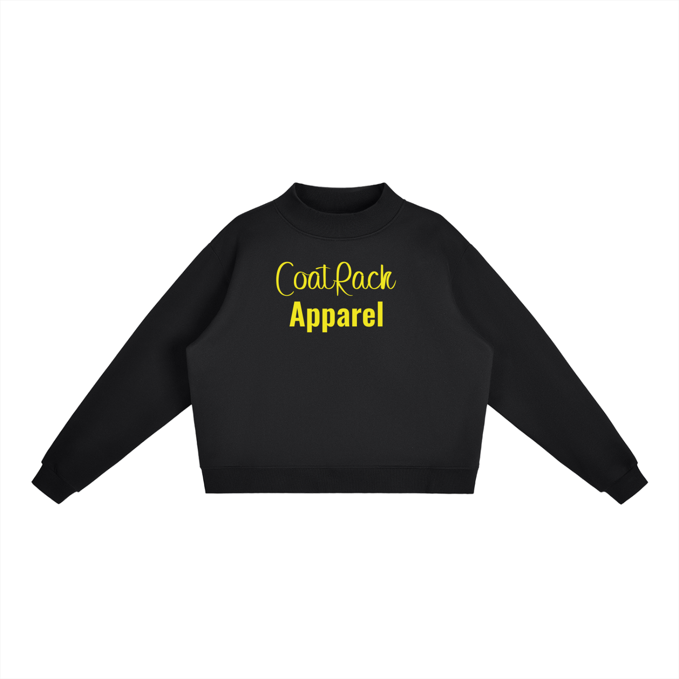 Essential Fleece Mock-Neck Crew Sweatshirt