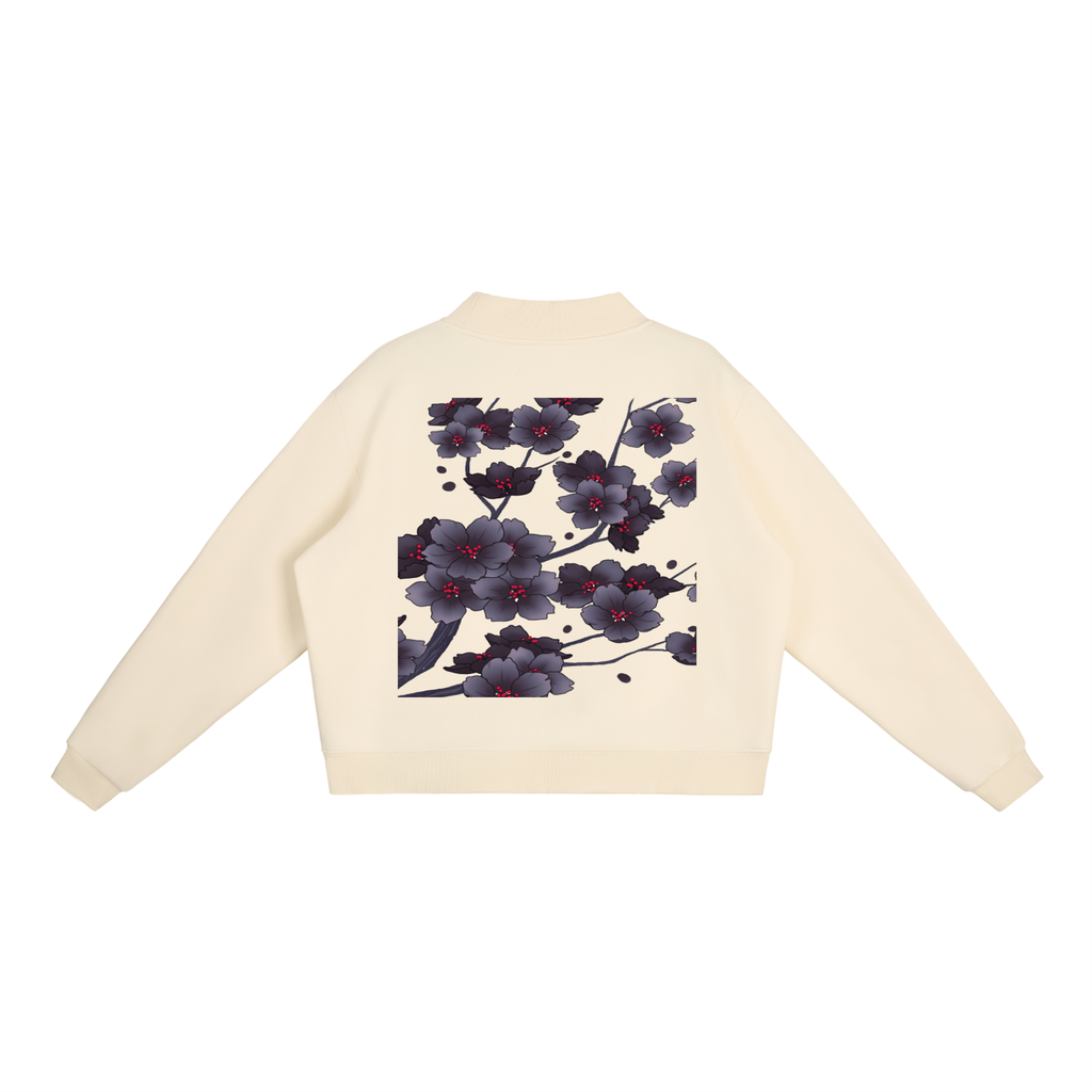 Essential Fleece Mock-Neck Crew Sweatshirt