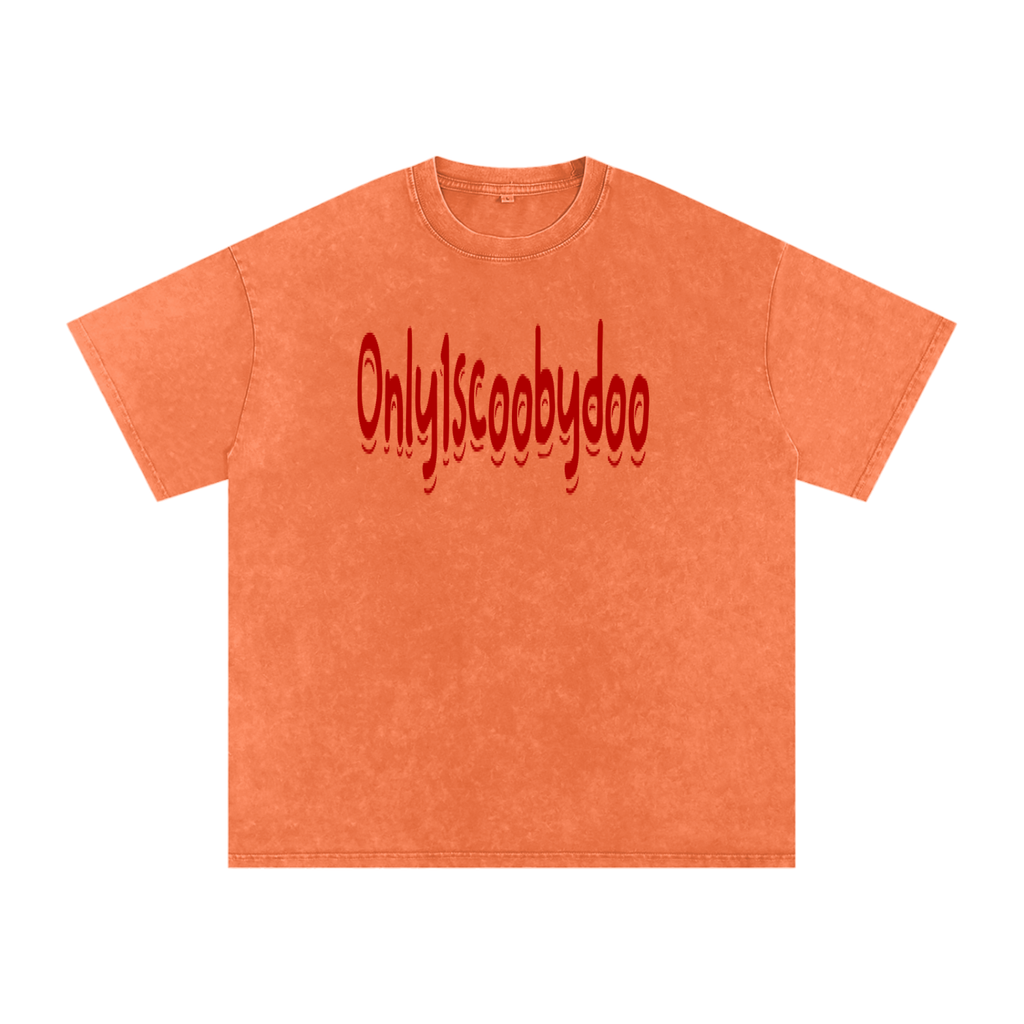 Snow Washed Oversized Cotton T-Shirt