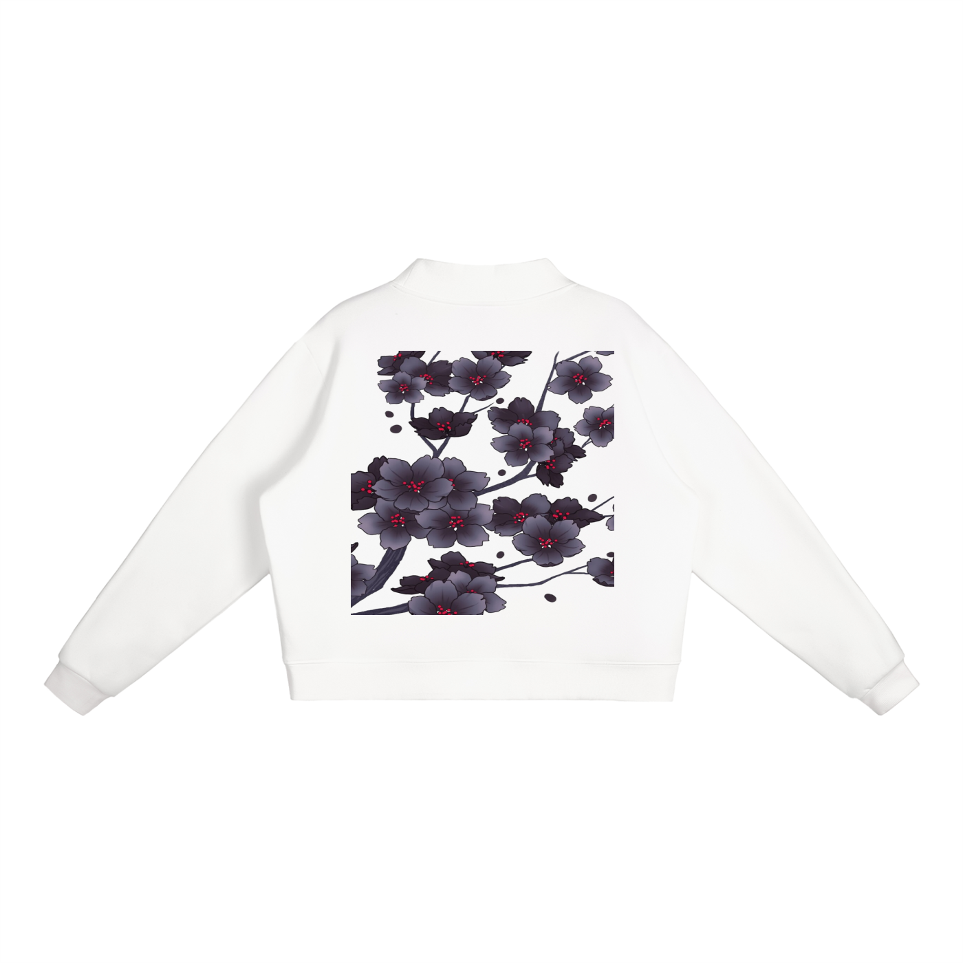 Essential Fleece Mock-Neck Crew Sweatshirt